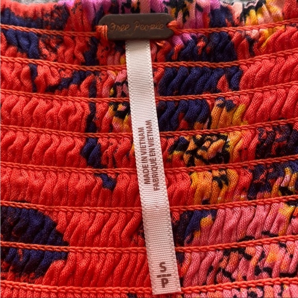 Free People Happy Heart Orange Floral Sundress - Picture 7 of 10